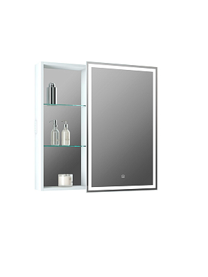 Зеркало-шкаф Aperio LED 800х800 правый с розеткой 400_400_2893620